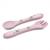 Set fourchette et cuillère en silicone animaux Beige+Menthe+Orange+Rose+Vert+Vert paon 22 - vertbaudet enfant 