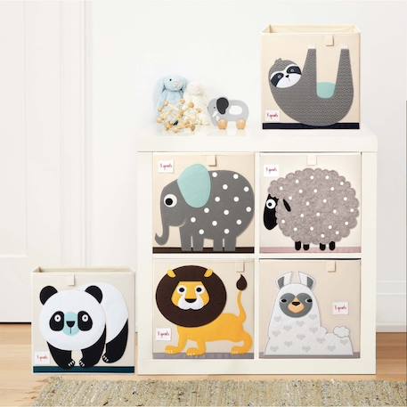 Boîte de rangement pour jouets Éléphant+Panda+Paresseux 14 - vertbaudet enfant 
