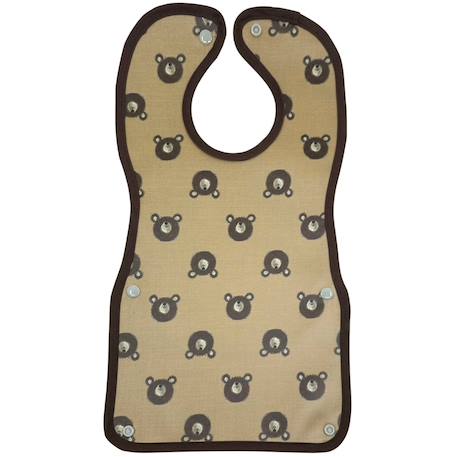 Bavoir malin® (tracteur) Fleurs indiennes+Grandes fleurs+Mouton+Ourson+Petites fleurs+Tigre+Tracteur 11 - vertbaudet enfant 