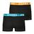 Lot de 2 boxers garçon easy color athena Bleu minéral-gris chiné+Noir 7 - vertbaudet enfant 