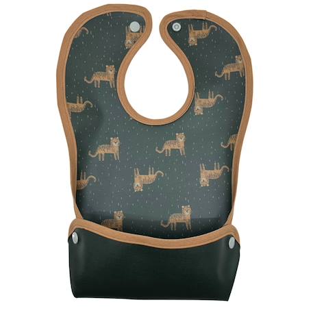 Bavoir malin® (tracteur) Fleurs indiennes+Grandes fleurs+Mouton+Ourson+Petites fleurs+Tigre+Tracteur 16 - vertbaudet enfant 
