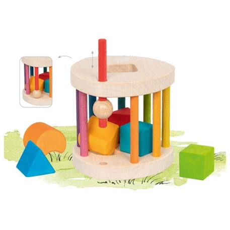 Boîte à formes arc-en-ciel 7 pièces Multi-coloured 1 - vertbaudet enfant 