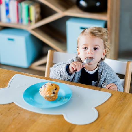Set de table ours aquamarine+gris foncé+menthe+Multicolore 22 - vertbaudet enfant 