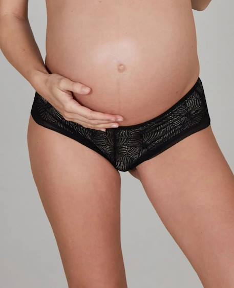 Shorty de grossesse dahlia Kaki+Noir 9 - vertbaudet enfant 