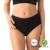 Culotte menstruelle taille haute femme Noir+Rose vintage 2 - vertbaudet enfant 