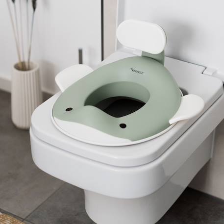 Réducteur de toilette baleine Aquamarine+Gris clair+Gris foncé+Peach+Pistache+Rose pâle+Vieux rose 27 - vertbaudet enfant 