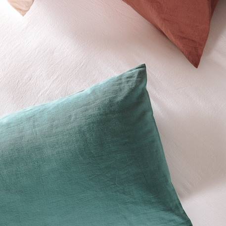 Drap housse 1 personne pur coton bio Blanc+Bleu nuit+Ecru+Eucalyptus+Gris tourterelle+Rose nude+Terracotta 6 - vertbaudet enfant 