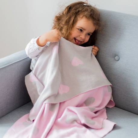 Couverture enfant nuages Blanc+rose 9 - vertbaudet enfant 
