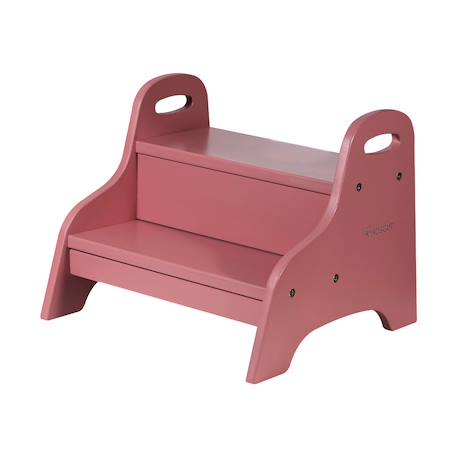 Marchepied enfant en bois Aquamarine+Gris clair+rose foncé+Sable 13 - vertbaudet enfant 