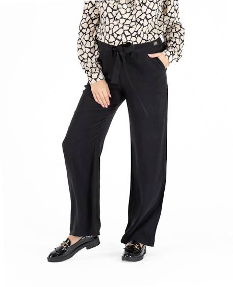 Pantalon large de grossesse betty Noir+Sauge 1 - vertbaudet enfant 