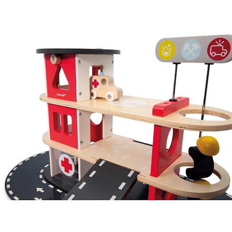 Caserne de pompiers bolid Rouge 4 - vertbaudet enfant 