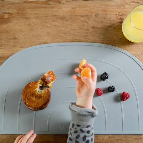 Set de table arc-en-ciel Aquamarine+Gris clair+Gris foncé+Taupe+Vieux rose 4 - vertbaudet enfant 