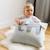 Housse de coussin arc-en-ciel en coton standard 100 by oeko-tex® Gris et jaune+Multicolore 2 - vertbaudet enfant 