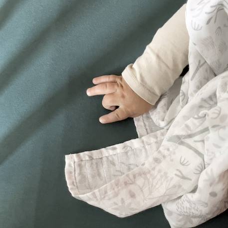 Lange coton bio yukari douceur Yukari peach+Yukari tilleul 8 - vertbaudet enfant 