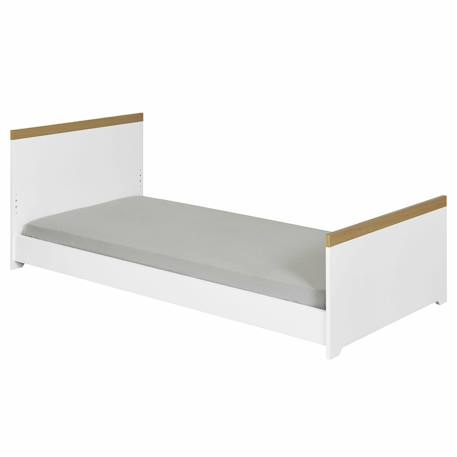 Lit enfant avec sommier gigogne nais Blanc 6 - vertbaudet enfant 