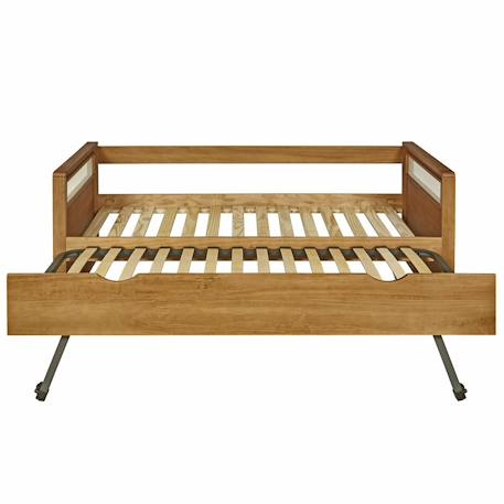 Pack lit banquette gigogne avec matelas bois massif cobi Bois 4 - vertbaudet enfant 