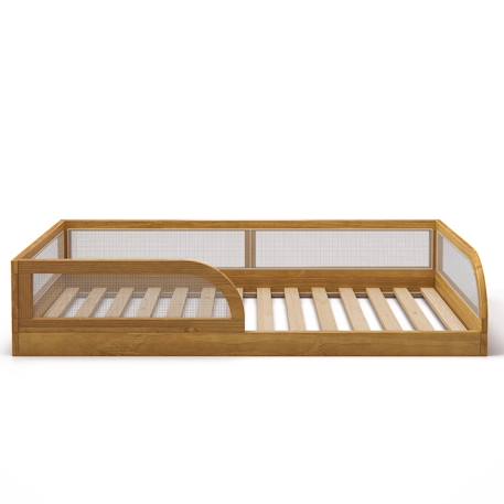 Lit enfant montessori bois massif laya Noisette 3 - vertbaudet enfant 