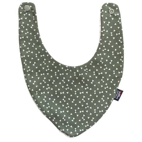 Bavoir bandana (bleu imprimé feuilles) Animaux polaires+Blanc étoiles+Bleu imprimé feuilles+Gris étoiles+Jaune étoiles+Jaune feuilles+Kaki triangles+Koala moutarde+Menthe+Monaha+Oasis+Ourson+Petites oies+Rose étoiles+Rose pâle étoiles+Savane+Sunny 19 - vertbaudet enfant 