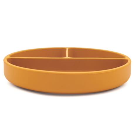 Assiette compartimentée en silicone avec ventouse animaux Beige+Menthe+Orange+Rose+Vert+Vert paon 18 - vertbaudet enfant 