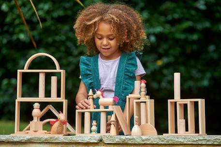 Set de 10 pièces en bois - monde enchanté Multi-coloured 5 - vertbaudet enfant 