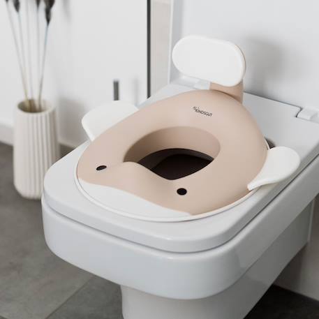 Réducteur de toilette baleine Aquamarine+Gris clair+Gris foncé+Peach+Pistache+Sable+Vieux rose 33 - vertbaudet enfant 