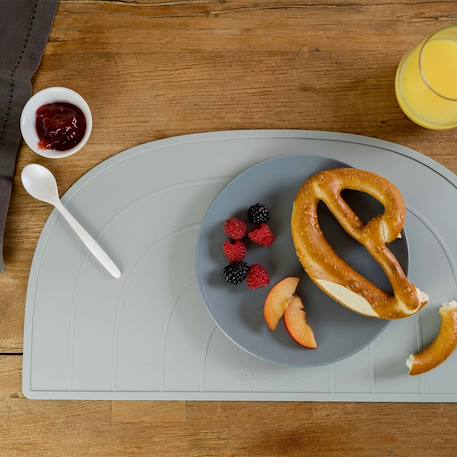 Set de table arc-en-ciel Aquamarine+Gris clair+Gris foncé+Taupe+Vieux rose 14 - vertbaudet enfant 