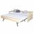 Pack lit gigogne avec 2 matelas bois massif izao Blanc+Bois naturel 8 - vertbaudet enfant 