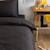 Drap housse tencel™ et coton bio 1 personne Gris carbone 4 - vertbaudet enfant 