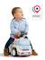 Porteur avec assise ouvrante et volant directionnel avec klaxon Blanc et bleu 2 - vertbaudet enfant 
