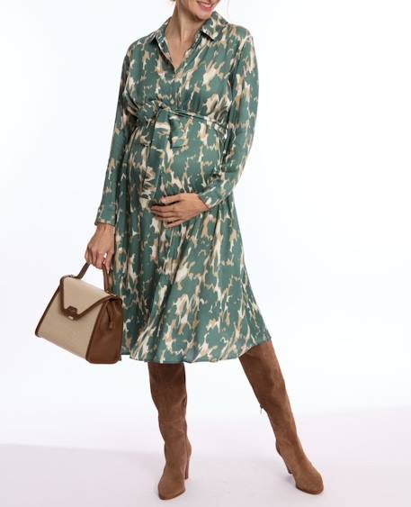 Robe chemise de grossesse et d'allaitement rym Multico 1 - vertbaudet enfant 