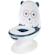Mini toilette panda, pot avec bruit de chasse d'eau, panda Blanc et bleu+Blanc et marron+Blanc et noir+Blanc et rose 2 - vertbaudet enfant 