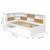 Pack lit cosy gigogne avec 2 matelas play Blanc+Blanc et bois 10 - vertbaudet enfant 
