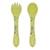 Set fourchette et cuillère en silicone animaux Beige+Menthe+Orange+Rose+Vert+Vert paon 24 - vertbaudet enfant 
