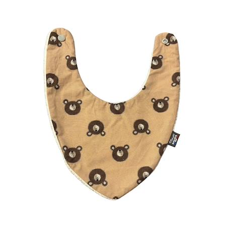 Bavoir bandana (bleu imprimé feuilles) Animaux polaires+Blanc étoiles+Bleu imprimé feuilles+Gris étoiles+Jaune étoiles+Jaune feuilles+Kaki triangles+Koala moutarde+Menthe+Monaha+Oasis+Ourson+Petites oies+Rose étoiles+Rose pâle étoiles+Savane+Sunny 38 - vertbaudet enfant 
