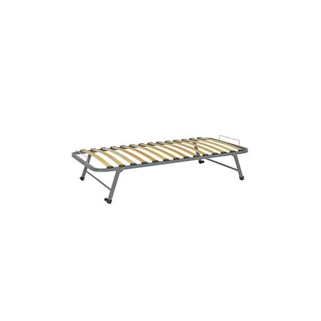 Lit gigogne bois massif leo Blanc+Blanc et bois+Bois 18 - vertbaudet enfant 