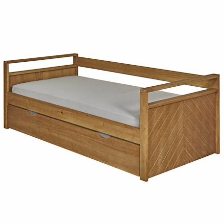 Lit banquette gigogne bois massif ivy Bois 3 - vertbaudet enfant 