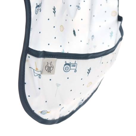 Lot de 2 bavoirs à poche garden explorer tracteur Blanc 2 - vertbaudet enfant 