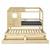 Lit cabane gigogne bois massif alma Blanc+Bois 7 - vertbaudet enfant 