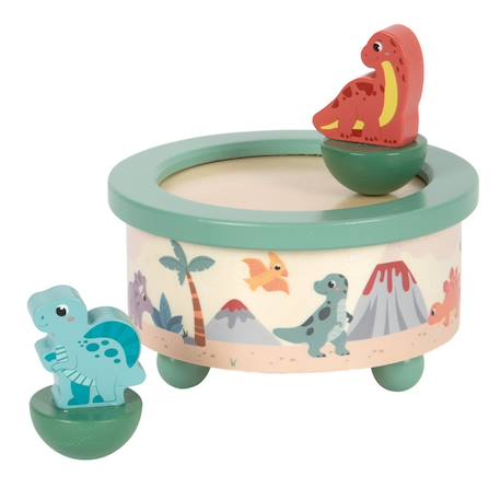 Boîte à musique dino Vert 2 - vertbaudet enfant 