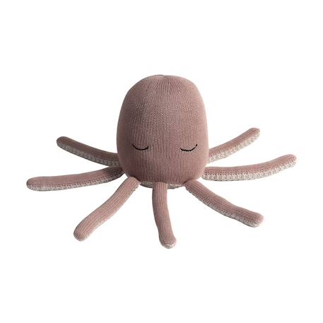 Doudou peluche poulpe Vieux rose 1 - vertbaudet enfant 