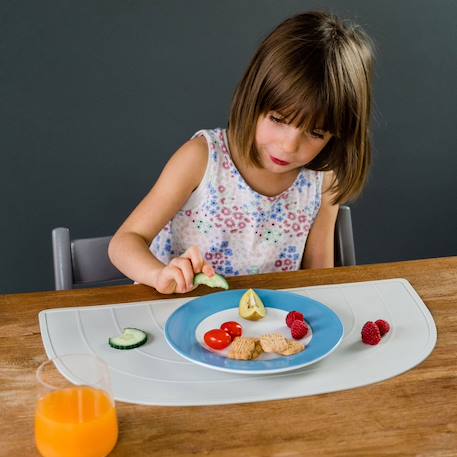 Set de table arc-en-ciel Aquamarine+Gris clair+Gris foncé+Taupe+Vieux rose 10 - vertbaudet enfant 