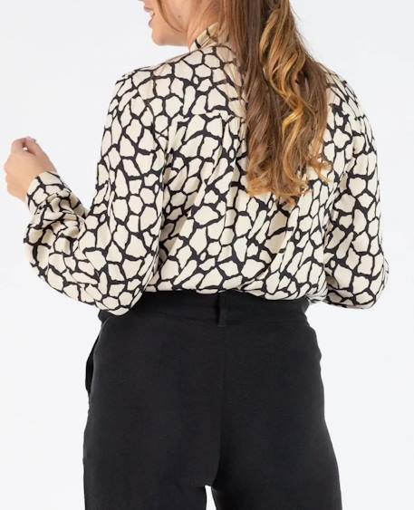 Blouse lavallière de grossesse et d'allaitement sophie Ivoire 2 - vertbaudet enfant 
