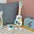Set de 3 instruments de musique pour enfant avec guitare, tambourin et maracas à pois Blanc 2 - vertbaudet enfant 