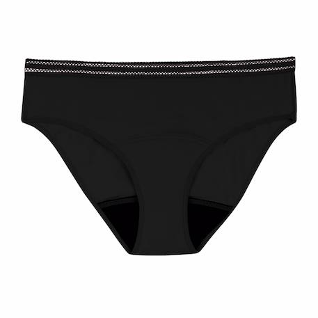 Culotte menstruelle femme Noir+Rose vintage 4 - vertbaudet enfant 