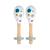 Set de 3 instruments de musique pour enfant avec guitare, tambourin et maracas à pois Blanc 6 - vertbaudet enfant 