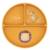 Assiette compartimentée en silicone avec ventouse animaux Beige+Menthe+Orange+Rose+Vert+Vert paon 13 - vertbaudet enfant 