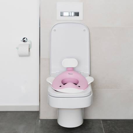 Réducteur de toilette baleine Aquamarine+Gris clair+Gris foncé+Peach+Pistache+Rose pâle+Vieux rose 34 - vertbaudet enfant 