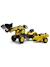 Tractopelle à pédales avec remorque Jaune Komatsu+Vert Claas 1 - vertbaudet enfant 