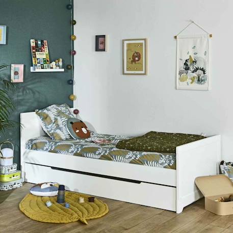 Lit enfant bois massif mona Blanc 1 - vertbaudet enfant 