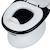 Mini toilette panda, pot avec bruit de chasse d'eau, panda Blanc et bleu+Blanc et marron+Blanc et noir+Blanc et rose 11 - vertbaudet enfant 